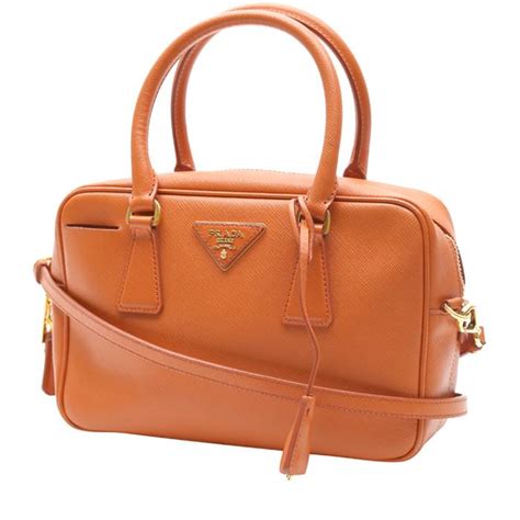 borsa prada arancione small in saffiano|Prada Saffiano.